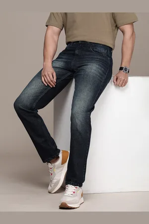 WROGN Men Loose Fit Pure Cotton Heavy Fade Jeans