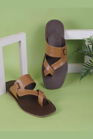 Metro Men Leather Slip-On Comfort Sandals
