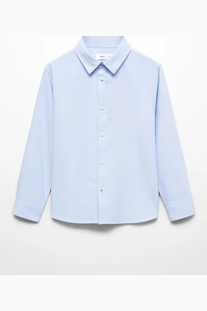 MANGO Boys Pure Cotton Solid Casual Shirt