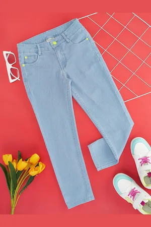 Pantaloons Girls Slim Fit Mid-Rise Stretchable Jeans