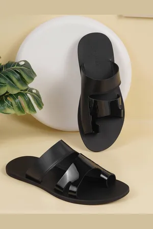 Metro Men Leather Slip On Comfort Sandals
