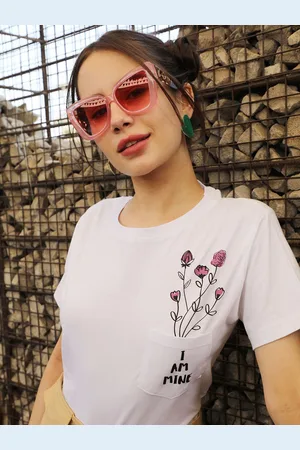 Campus Women Floral Printed Cotton Top
