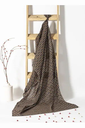 Contrast Living Printed Pure Cotton Scarf
