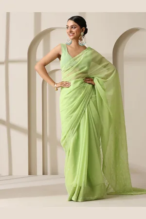 Swtantra Woven Design Embroidered Saree