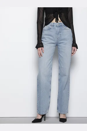 NA-KD Women High-Rise Pure Cotton Loose Fit Jeans