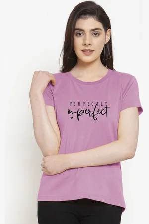 Friskers Women Typography Printed Slim Fit T-shirt
