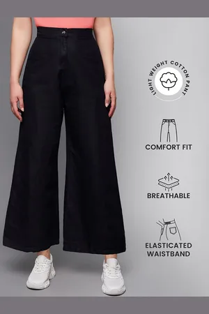Miss Chase Women Relaxed Fit High-Rise Clean Look Cotton Denim Jeans
