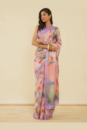 Soch Printed Pure Crepe Saree