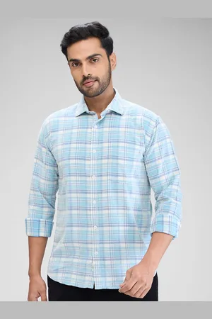 Park Avenue Men Slim Fit Tartan Checks Opaque Checked Casual Shirt