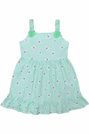 Clothe Funn Shoulder Strap Striped Fit & Flare Dress