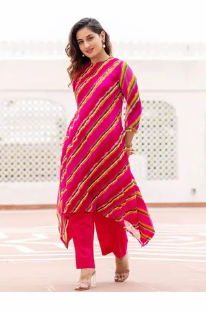 Ambraee Leheriya Printed Tunic With Flared Trouser