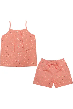 Clothe Funn Girls Printed Top with Shorts
