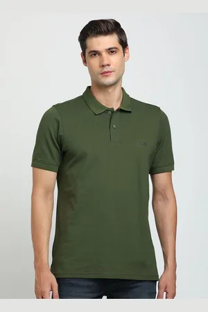 Turtle Men Solid Polo Collar Slim Fit T-shirt