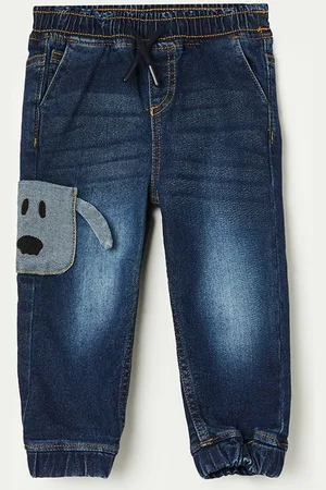 Lifestyle Boys Regular Fit Mid-Rise Clean Look Whiskers Heavy Fade Jeans