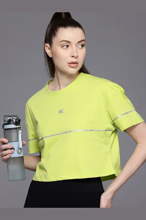 HRX Women Striped Relaxed Fit T-shirt