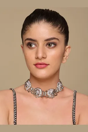 ISHKAARA Silver Plated Choker Necklace
