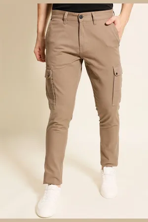 Roadster The Lifestyle Co Men Pure Cotton Cargo Trouser