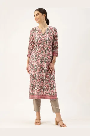 Amukti Floral Printed Kurta