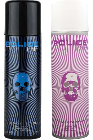 Police Pack of 2 To Be Men + To Be Woman Deodorant Sprays - 400ml