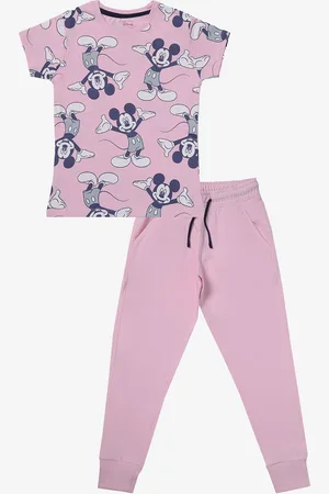 BodyCare Girls Printed T-shirt with Pyjamas