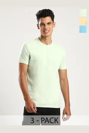 THE DAILY OUTFITS Men 3 V-Neck Pure Cotton Bio Finish Pockets T-shirt