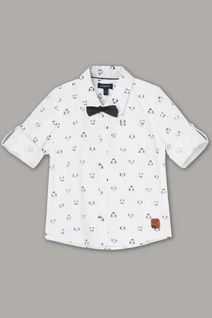 Lifestyle Boys Opaque Printed Casual Shirt