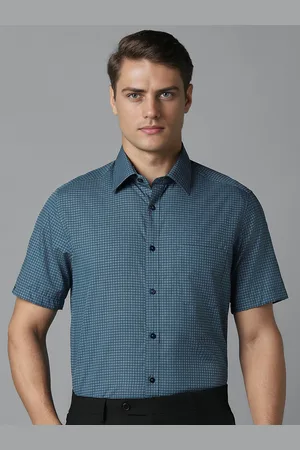 Louis Philippe Men Opaque Checked Formal Shirt