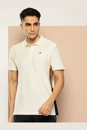 Alcis Men Printed Polo Collar Anti-Statix & Drytech+ Pure Cotton Sports T-shirt