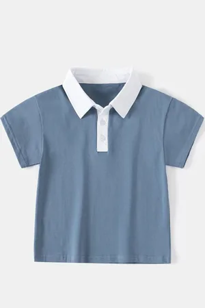 Stylecast Boys Polo Collar Solid T-shirt