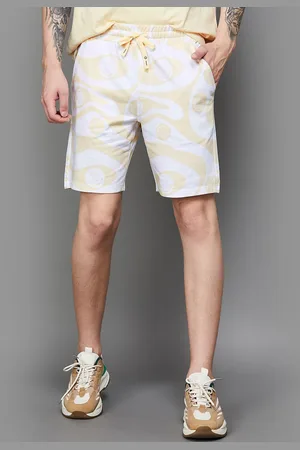 Smileyworld Men Abstract Printed Cotton Short