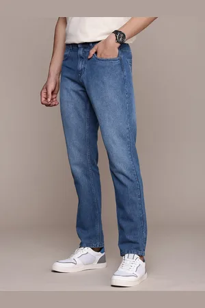 WROGN Men Relaxed Fit Light Fade Pure Cotton Stretchable Jeans