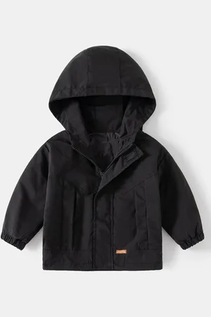 Stylecast Boys Black Hooded Insulator Tailored Jacket