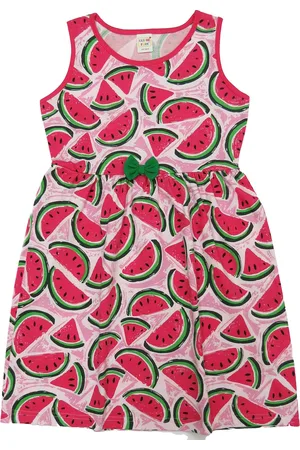Clothe Funn Tropical Print A-Line Dress