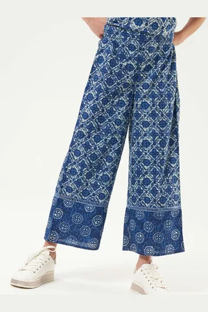 Angel & Rocket Girls Ethnic Motifs Printed Flared Chinos Trousers