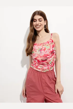 DressBerry Splashy Spectrum Ruche Revival Cami Top