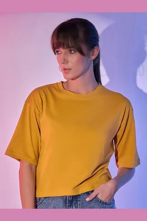 BuyNewTrend Women Round Neck Solid T-shirt