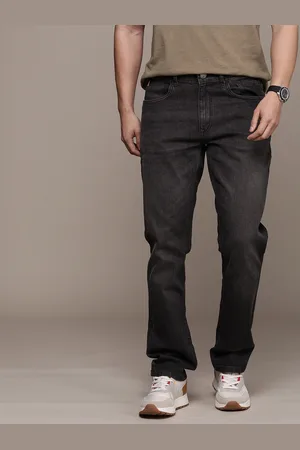 WROGN Men Straight Fit Light Fade Stretchable Jeans
