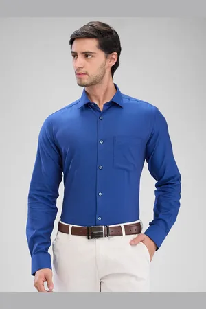 Park Avenue Spread Collar Slim Fit Cotton Formal Shirt