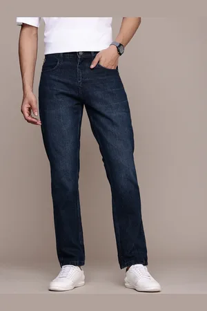 WROGN Men Pure Cotton Relaxed Fit Light Fade Jeans