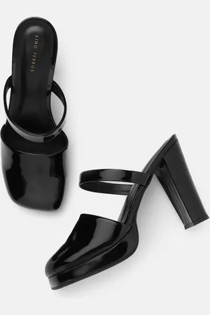 Lino Perros Open Back Block Heel Mary Janes