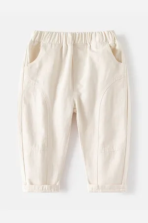 Stylecast Beige Boys Mid-Rise Chinos Trousers