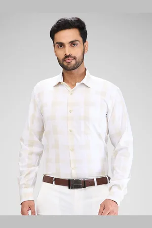 Park Avenue Men Slim Fit Opaque Checked Formal Shirt