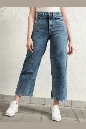 Hubberholme Women Baggy Fit High-Rise Heavy Fade Jeans