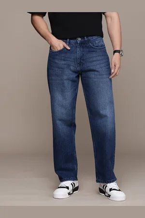 WROGN Men Loose Fit Pure Cotton Light Fade Jeans