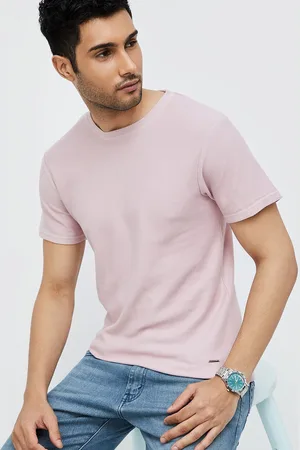 Lifestyle Men Round Neck Solid T-shirt