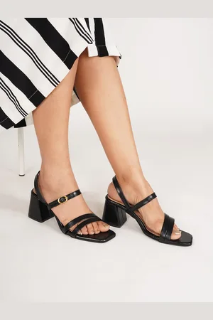 Scentra Open Toe Block Heels