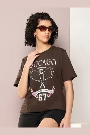 Dillinger Women Printed Pure Cotton Oversized T-shirt