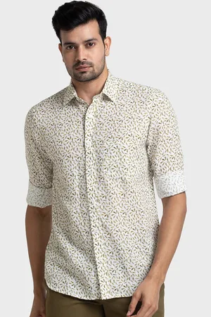 ColorPlus Men Tailored Fit Floral Opaque Printed Casual Shirt