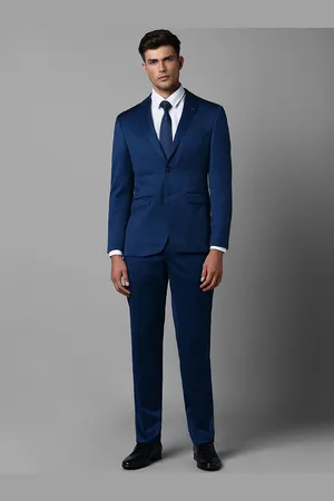 Louis Philippe Slim-Fit Notched Lapel Single-Breasted Two-Piece Formal Suit