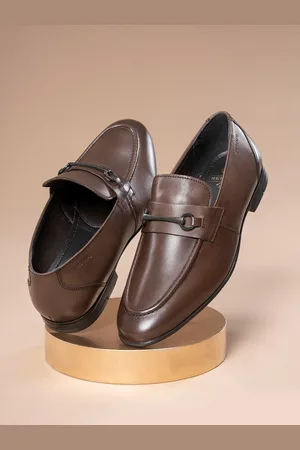 Red Tape Men Leather Memory Foam Horsebit Loafers